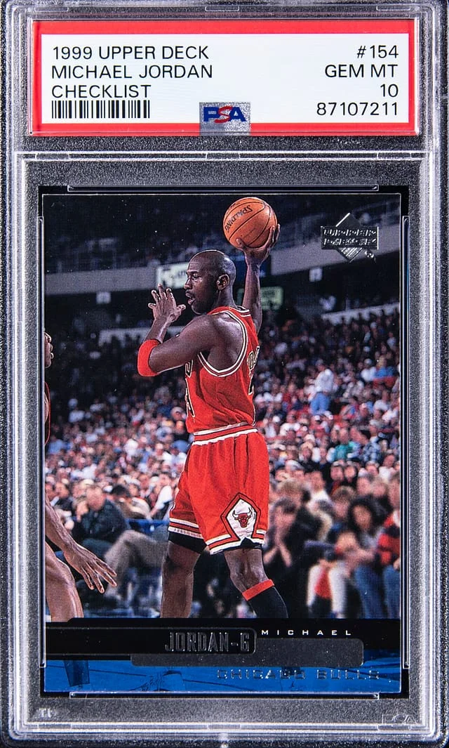 1999 Upper Deck Michael Jordan Checklist #154 card image