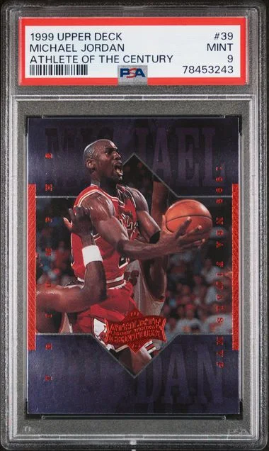 1999 Upper Deck Michael Jordan MJ Athlete Of The Century #39 card image