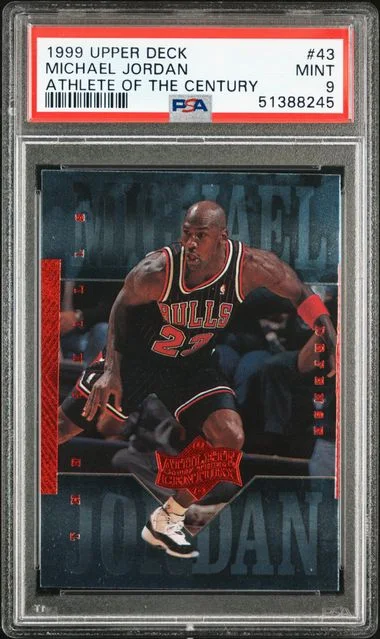 1999 Upper Deck Michael Jordan MJ Athlete Of The Century #43 card image