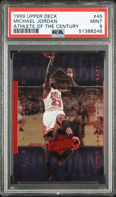 1999 Upper Deck Michael Jordan MJ Athlete Of The Century #45 card image