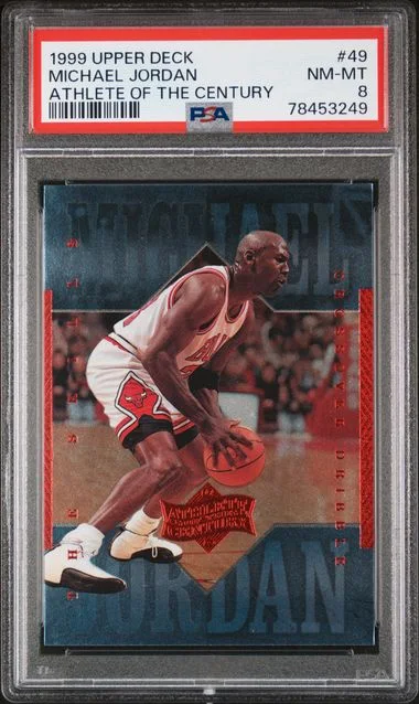 1999 Upper Deck Michael Jordan MJ Athlete Of The Century #49 card image