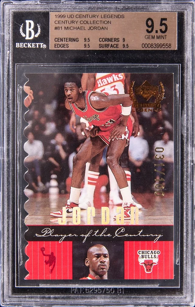 1999 Upper Deck Michael Jordan Century Legends Century Collection #81 card image