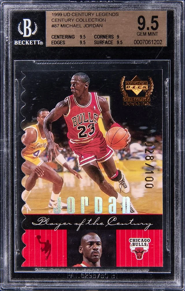 1999 Upper Deck Michael Jordan Century Legends Century Collection #87 card image