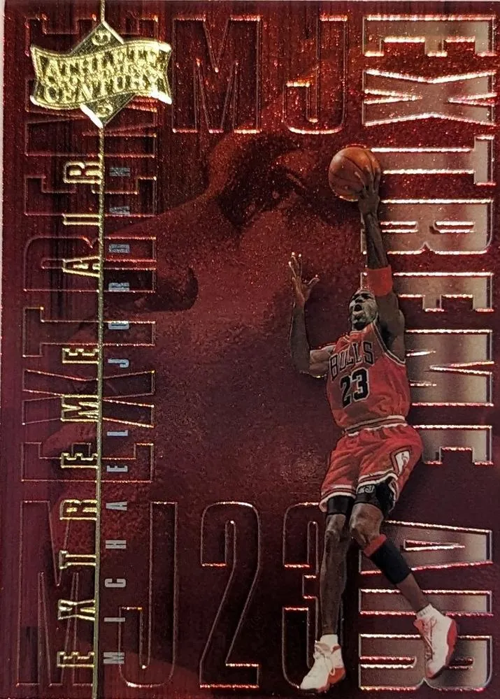 1999 Upper Deck Michael Jordan Athlete of the Century Michael Jordan Extreme Air #EA10 card image
