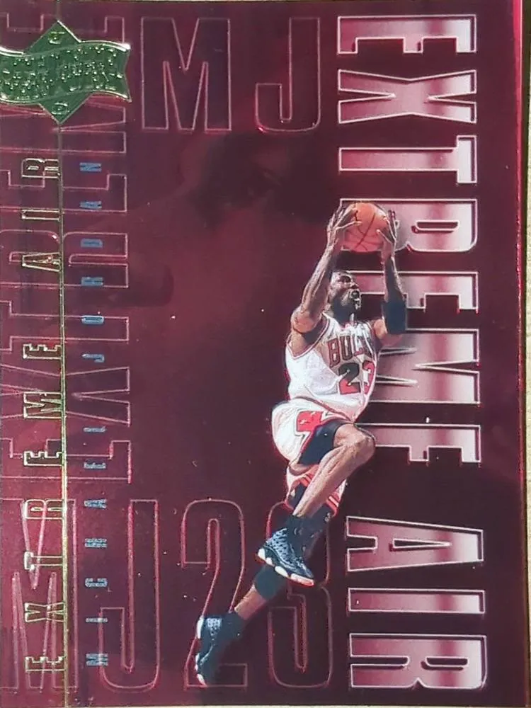 1999 Upper Deck Michael Jordan Athlete of the Century Michael Jordan Extreme Air #EA15 card image