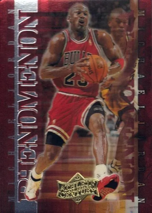 1999 Upper Deck Michael Jordan Athlete of the Century Michael Jordan MJ Phenomenon #P14 card image