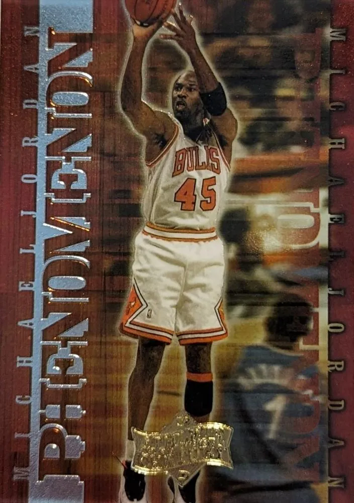 1999 Upper Deck Michael Jordan Athlete of the Century Michael Jordan MJ Phenomenon #P4 card image