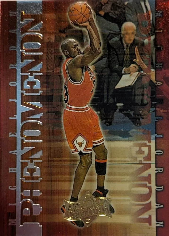 1999 Upper Deck Michael Jordan Athlete of the Century Michael Jordan MJ Phenomenon #P5 card image