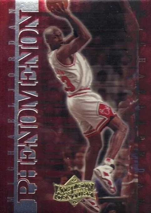 1999 Upper Deck Michael Jordan Athlete of the Century Michael Jordan MJ Phenomenon #P6 card image
