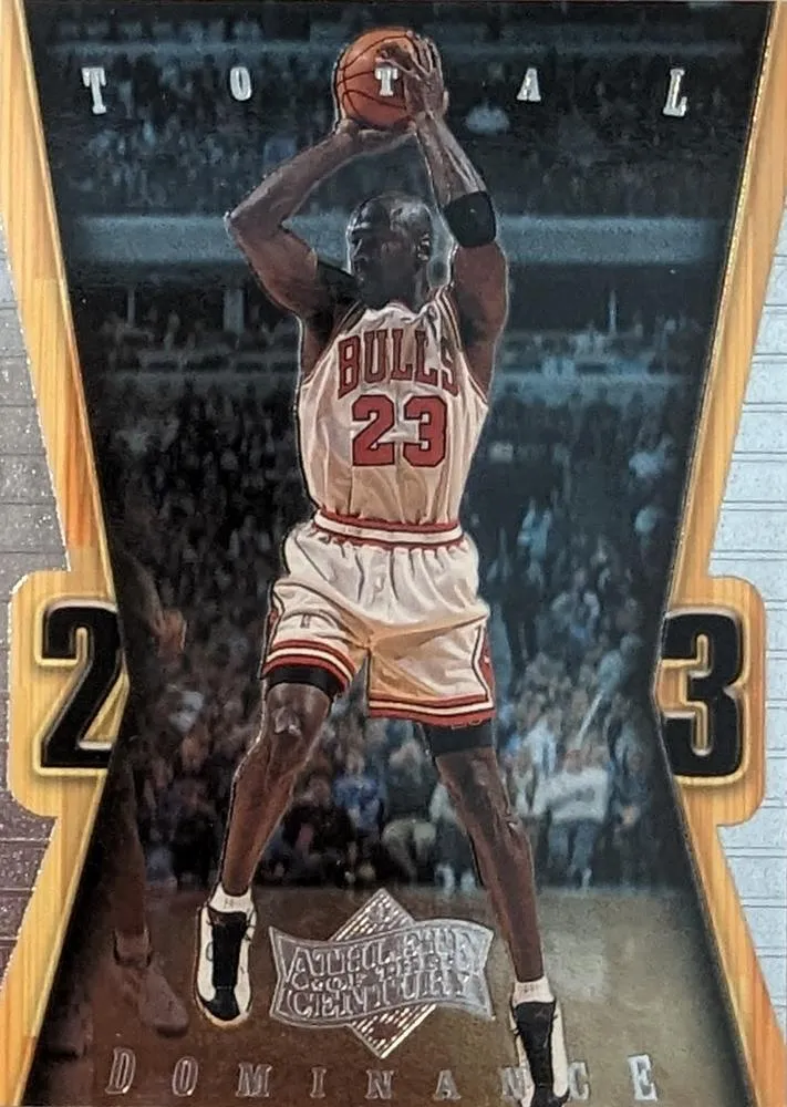 1999 Upper Deck Michael Jordan Athlete of the Century Michael Jordan Total Dominance #TD12 card image