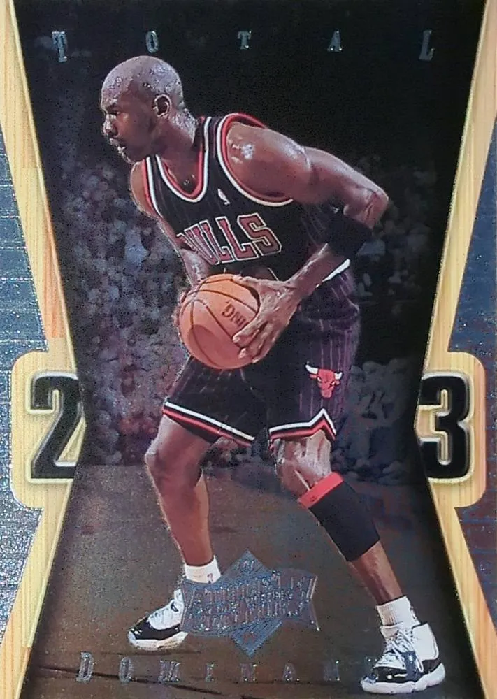 1999 Upper Deck Michael Jordan Athlete of the Century Michael Jordan Total Dominance #TD13 card image
