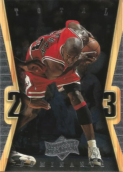 1999 Upper Deck Michael Jordan Athlete of the Century Michael Jordan Total Dominance #TD15 card image