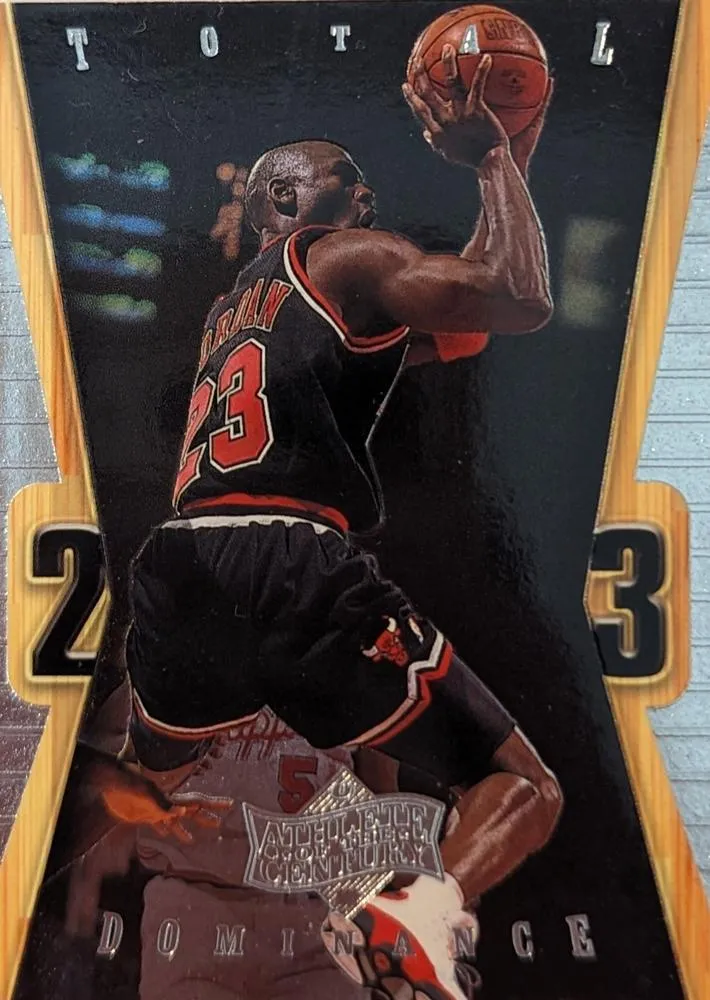 1999 Upper Deck Michael Jordan Athlete of the Century Michael Jordan Total Dominance #TD20 card image