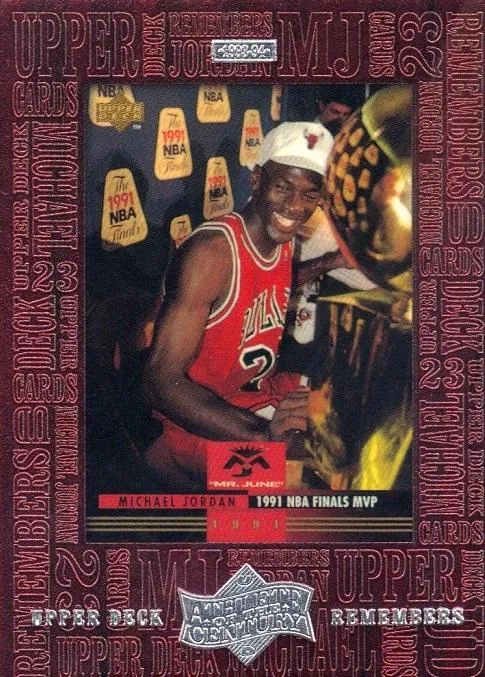 1999 Upper Deck Michael Jordan Athlete of the Century Michael Jordan Upper Deck Remembers #UD4 card image