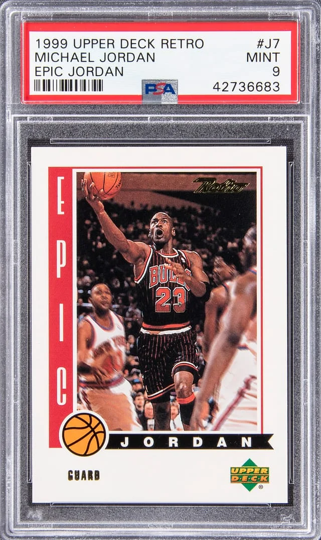 1999 Upper Deck Michael Jordan Retro Epic Jordan #J7 card image