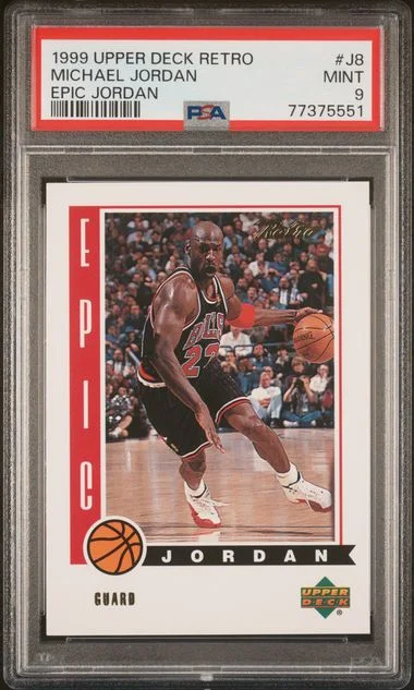 1999 Upper Deck Michael Jordan Retro Epic Jordan #J8 card image