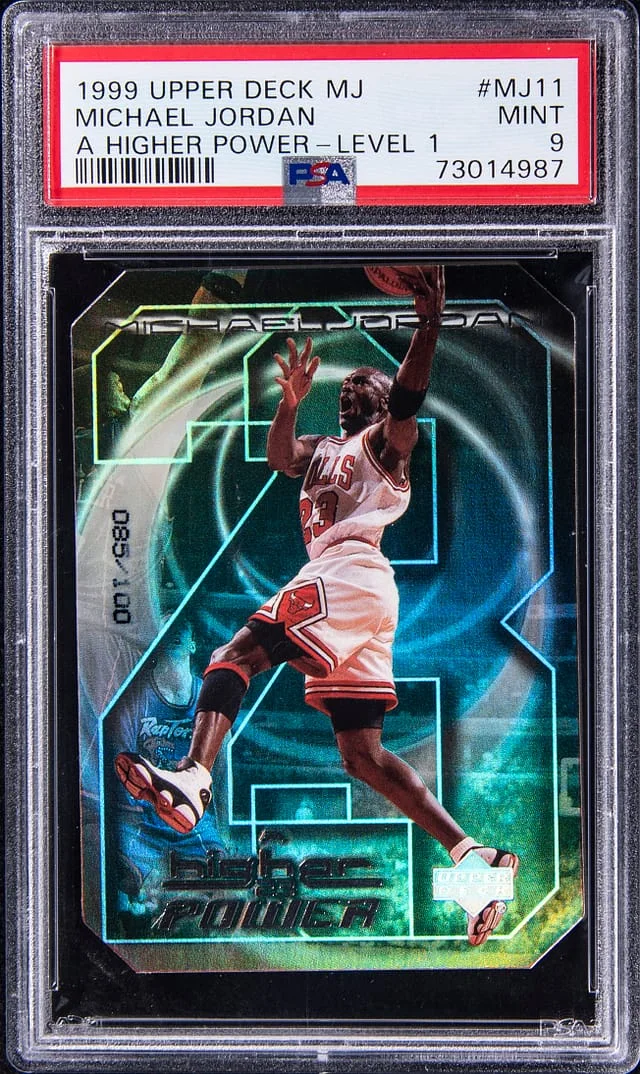 1999 Upper Deck Michael Jordan MJ A Higher Power Quantum Level 1 #MJ11 card image