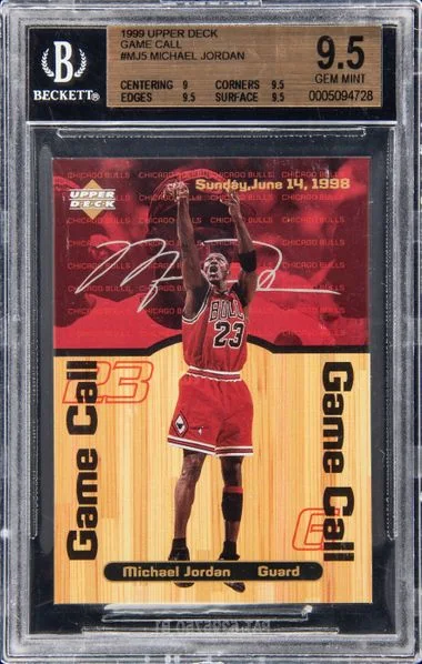 1999 Upper Deck Michael Jordan Game Call #MJ5 card image