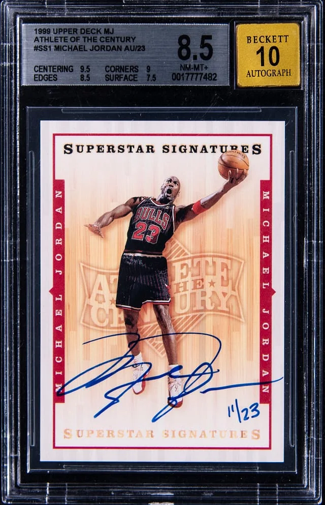 1999 Upper Deck Michael Jordan MJ Athlete of Century Autographs #MJSS-1 card image