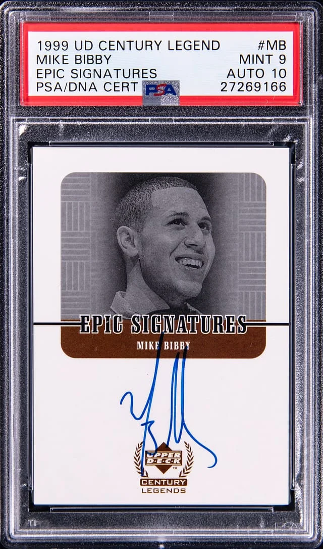 1999 Upper Deck Mike Bibby Century Legends Epic Signatures #MB card image