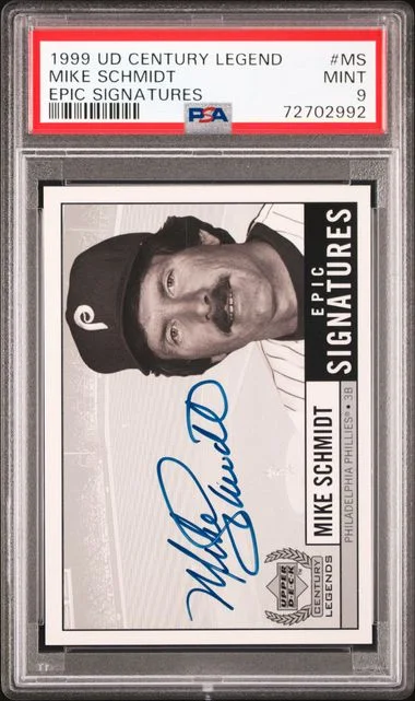 1999 Upper Deck Mike Schmidt Century Legends Epic Signatures #MS card image