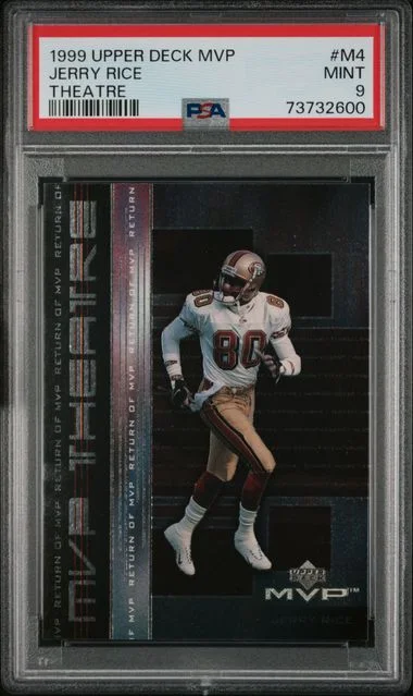 1999 Upper Deck MVP Jerry Rice Theatre #M4 card image