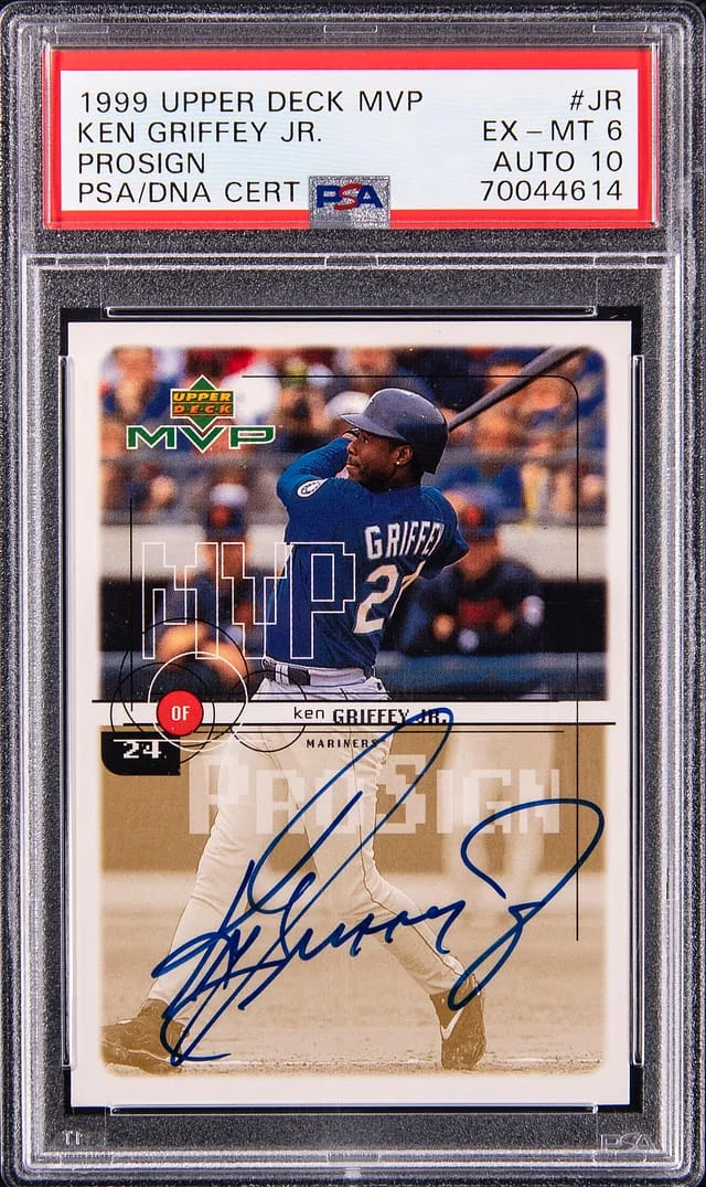 1999 Upper Deck MVP Ken Griffey Jr. Prosign #JR card image