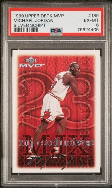 1999 Upper Deck MVP Michael Jordan Silver Script #189 card image