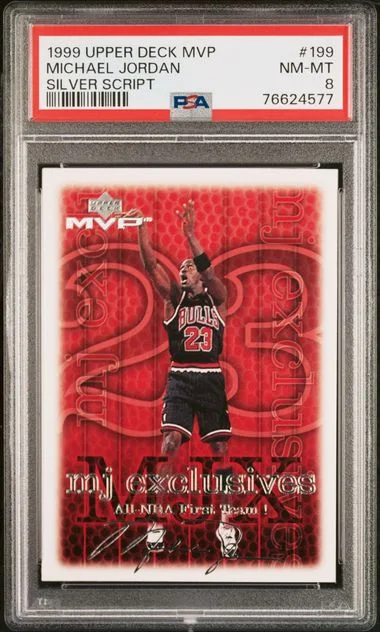 1999 Upper Deck MVP Michael Jordan Silver Script #199 card image