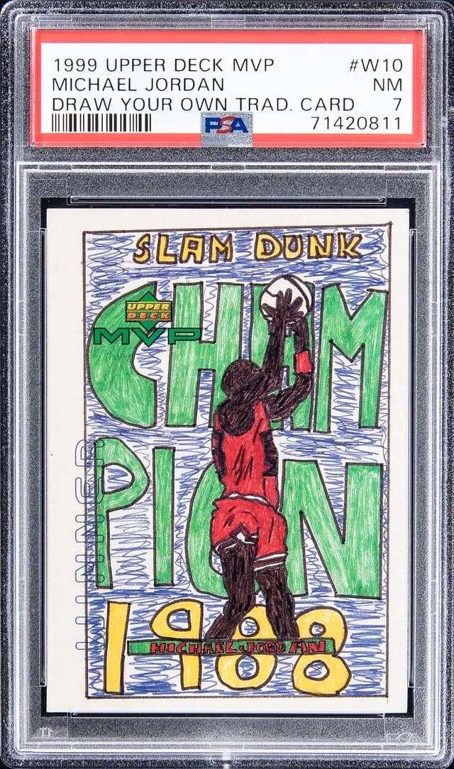 1999 Upper Deck MVP Michael Jordan Draw Your Own Trading Card #W10 card image
