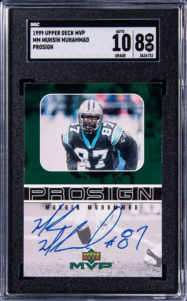 1999 Upper Deck MVP Muhsin Muhammad Prosign #MM card image