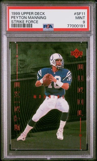 1999 Upper Deck Peyton Manning Strike Force #SF11 card image