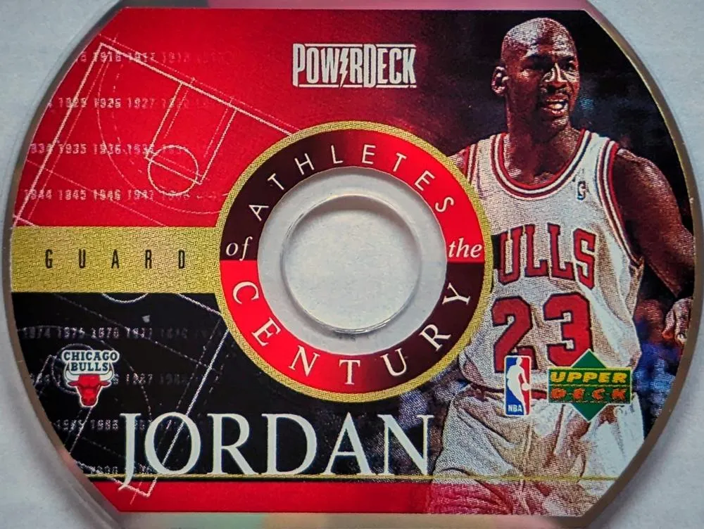 1999 Upper Deck PowerDeck Athletes of the Century Michael Jordan #2 card image