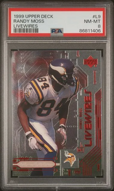 1999 Upper Deck Randy Moss Livewires #L9 card image