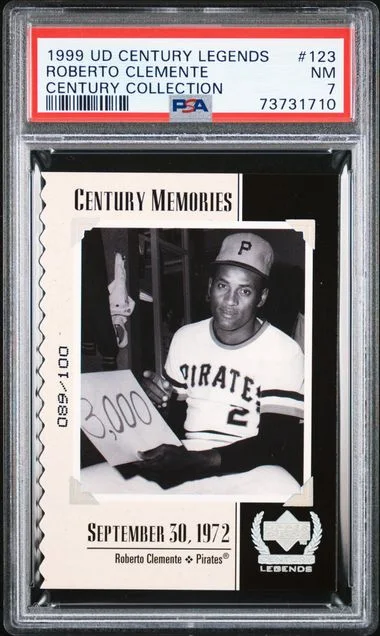 1999 Upper Deck Roberto Clemente Century Legends Century Collection #123 card image