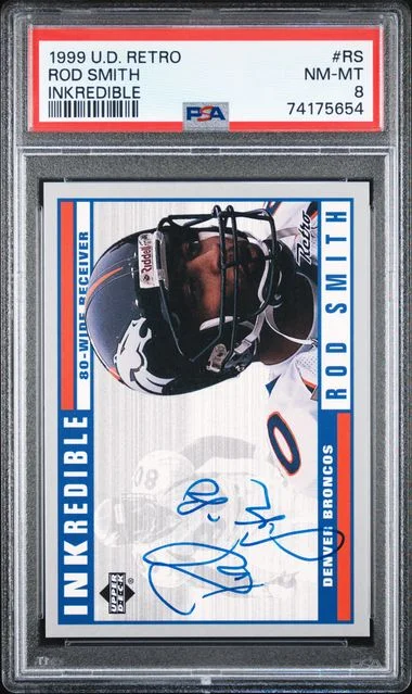 1999 Upper Deck Rod Smith Retro Inkredible #RS card image