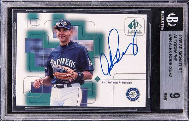 1999 Upper Deck SP Alex Rodriguez Signature Autographs #AR card image