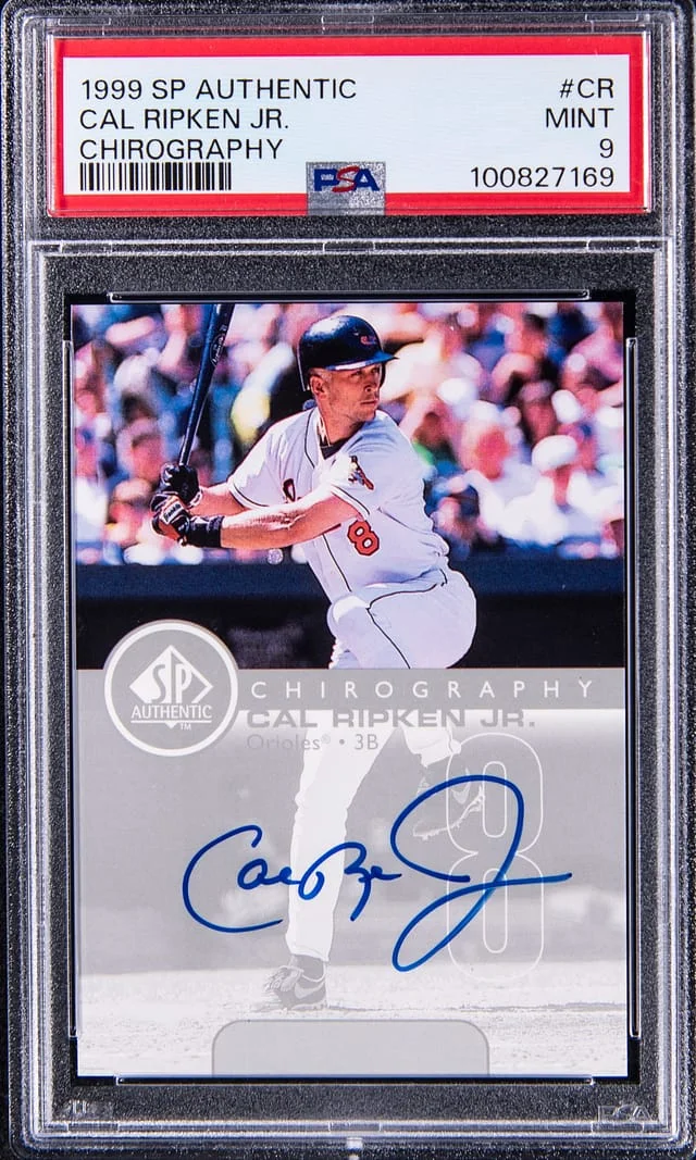 1999 Upper Deck SP Authentic Cal Ripken Jr. Chirography #CR card image