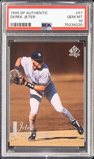 1999 Upper Deck SP Authentic Derek Jeter #57 card image