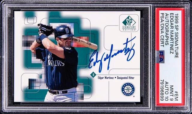 1999 Upper Deck SP Edgar Martinez Signature Autographs #EM card image