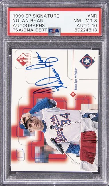 1999 Upper Deck SP Nolan Ryan Signature Autographs #NR card image