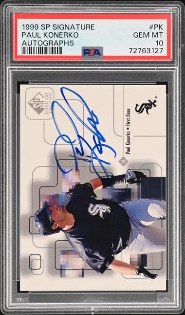 1999 Upper Deck SP Paul Konerko Signature Autographs #PK card image