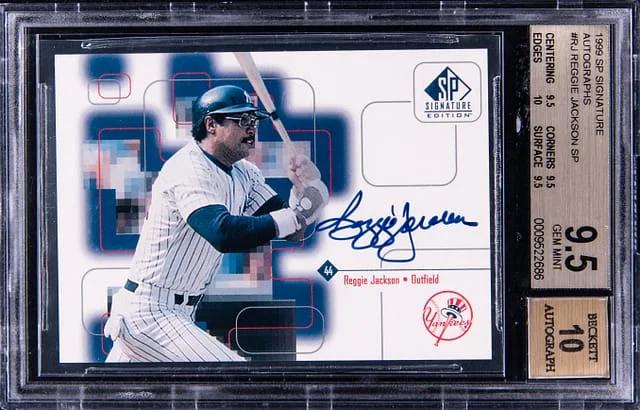 1999 Upper Deck SP Reggie Jackson Signature Autographs #RJ card image