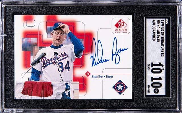 1999 Upper Deck SP Signature Edition Nolan Ryan Autograph #NR card image