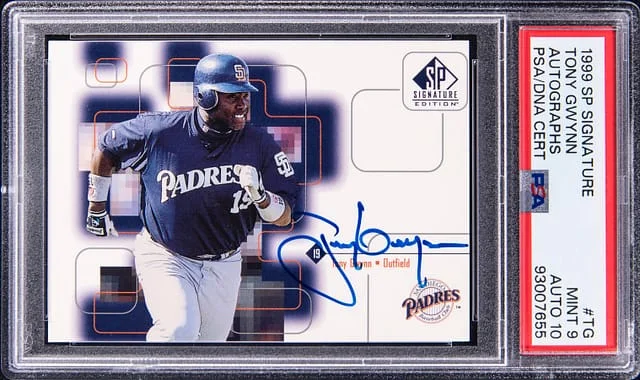 1999 Upper Deck SP Tony Gwynn Signature Autographs #TG card image