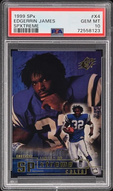 1999 Upper Deck SPx Edgerrin James Spxtreme #X4 card image