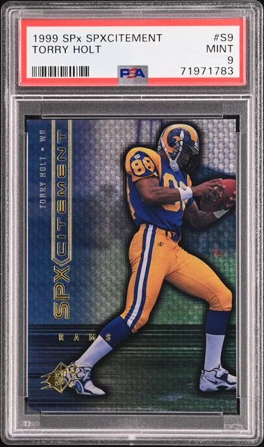 1999 Upper Deck SPx Torry Holt SPxcitement #S9 card image