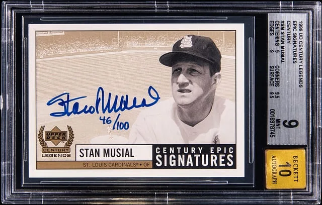 1999 Upper Deck Stan Musial Century Legends Epic Signatures Century #SM card image