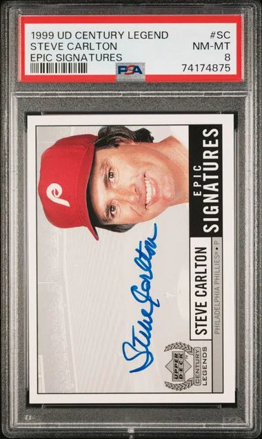 1999 Upper Deck Steve Carlton Century Legends Epic Signatures #SC card image