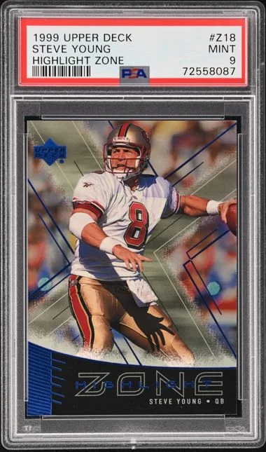 1999 Upper Deck Steve Young Highlight Zone #Z18 card image